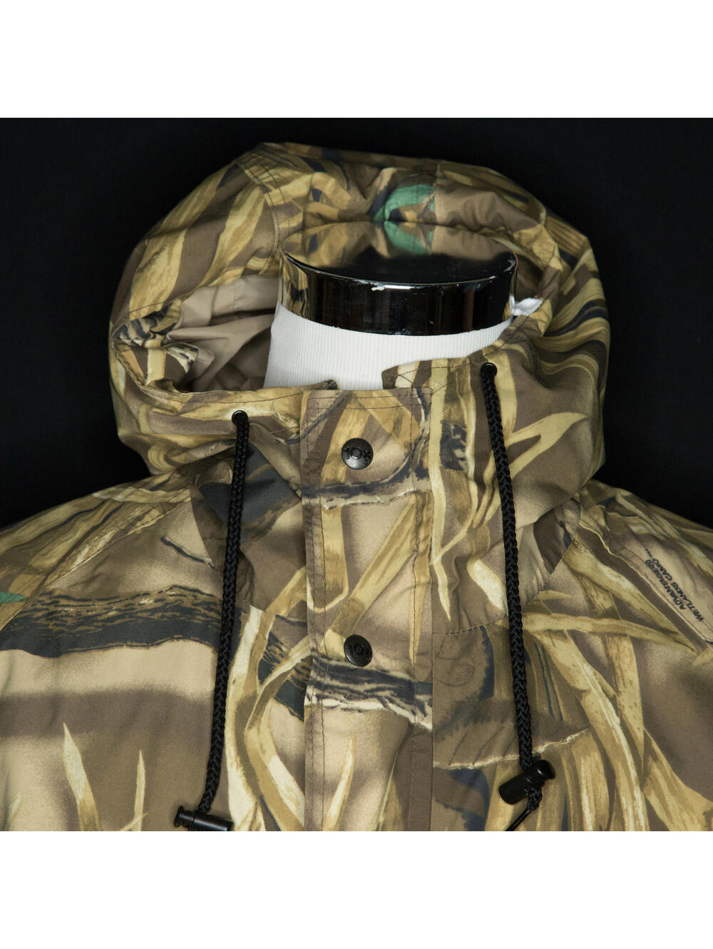 VTG Men’s 10X Gore-Tex Rainwear Advantage Wetlands Camo Hooded Rain Jacket Sz XL